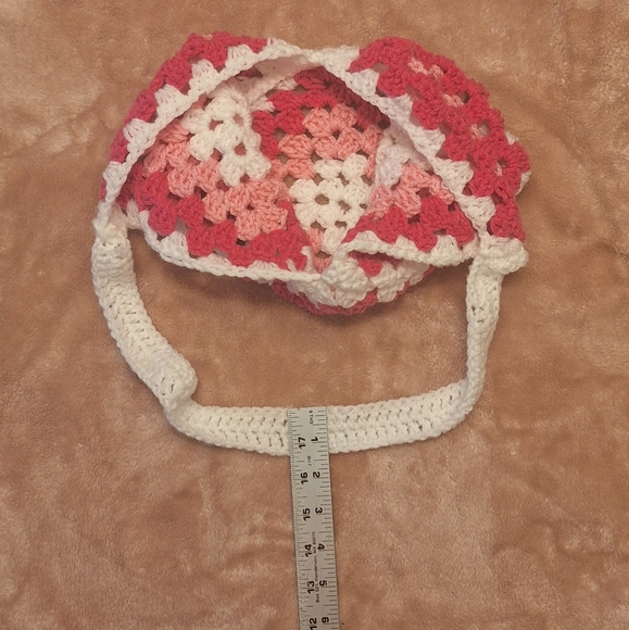 HANDMADE Crochet Granny Square Bag Pink Purple Green Blue - Picture 7 of 7